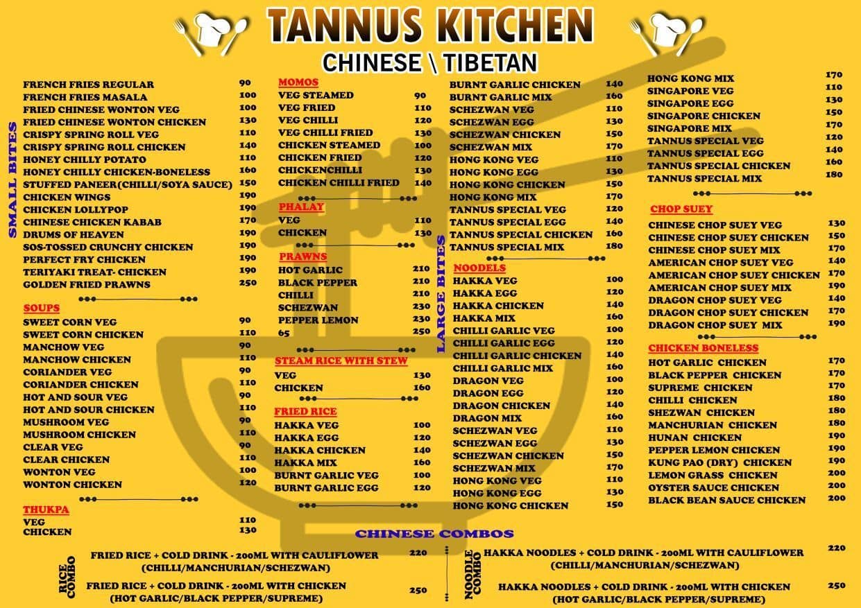 Tannus Kitchen Menu Menu For Tannus Kitchen Kumaraswamy Layout
