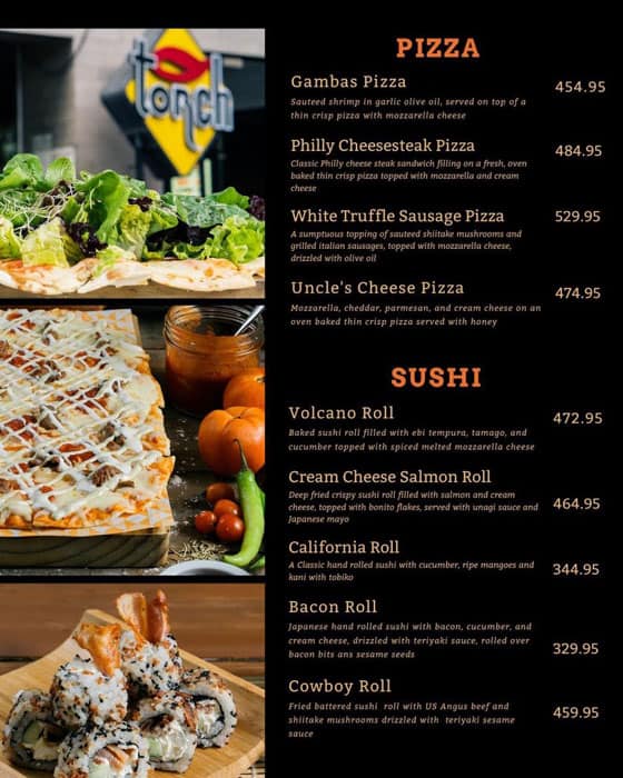Menu at Torch Restaurant, Makati, H2F9+6RH