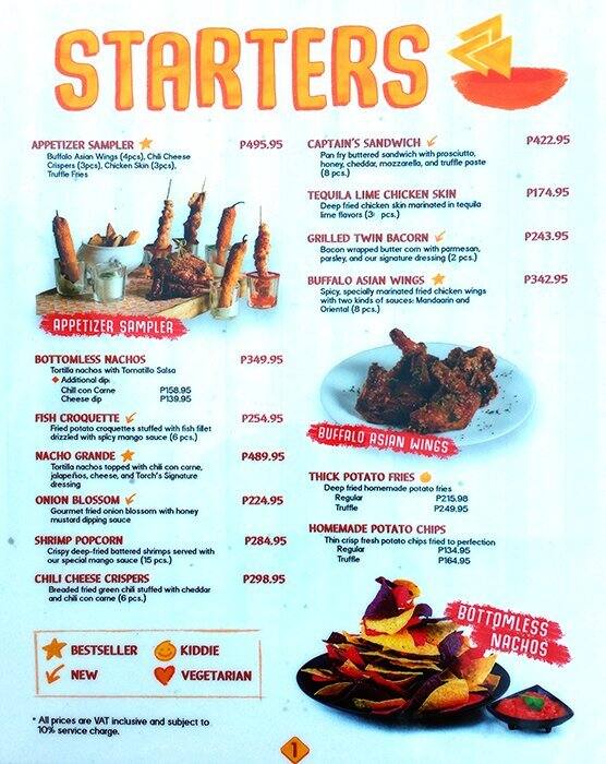 Torch Menu, Menu for Torch, Greenbelt, Makati City Zomato Philippines