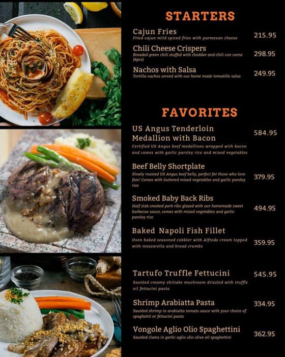 Carta de Torch Restaurant, Makati, H2F9+6RH