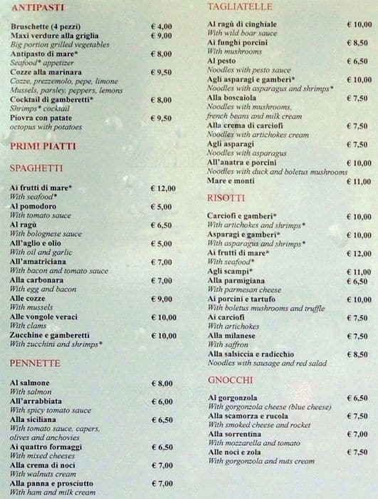 Menu di Da Noi 2 