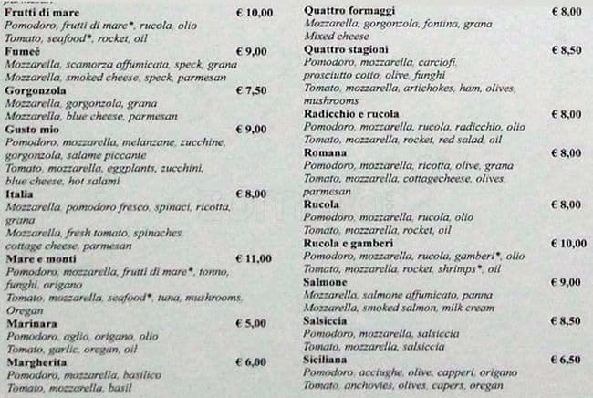 Menu di Da Noi 2 