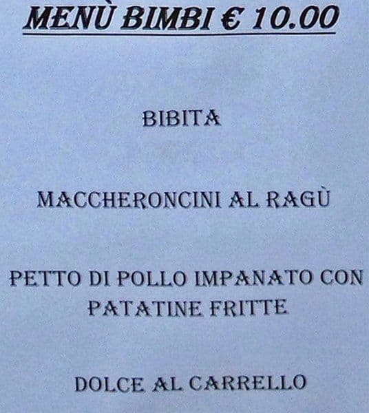 Menu di Bar Trattoria "Anna & Giulio” Assago 