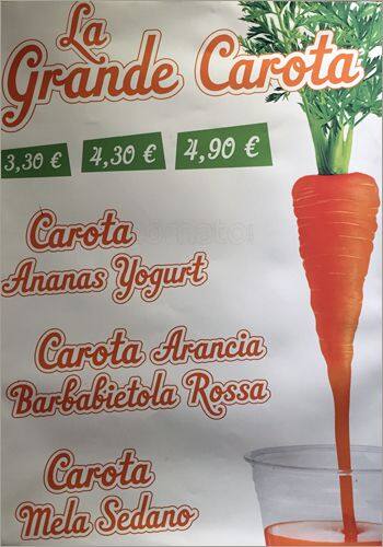 Menu di Chiquita Fruit Bar 