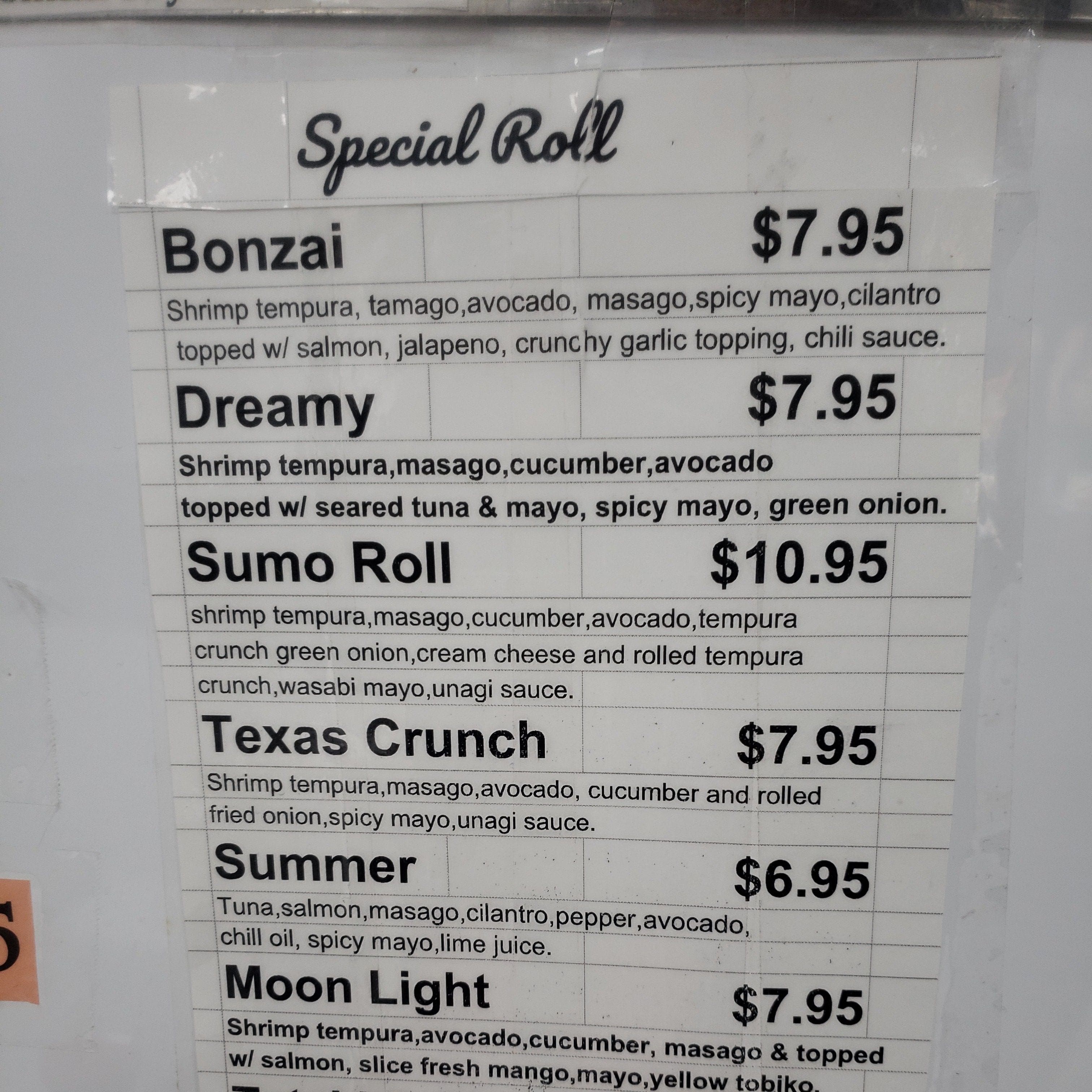 Menu at Lawrence Fish Market restaurant, Chicago, W Lawrence Ave