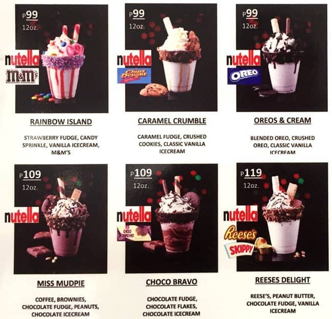 Milkshake Menu Template