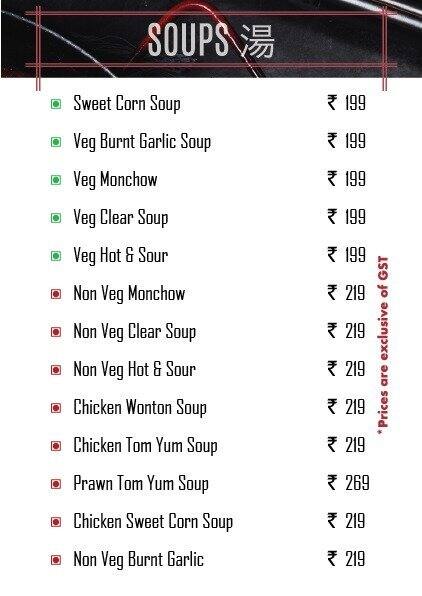 Asian Soi menu
