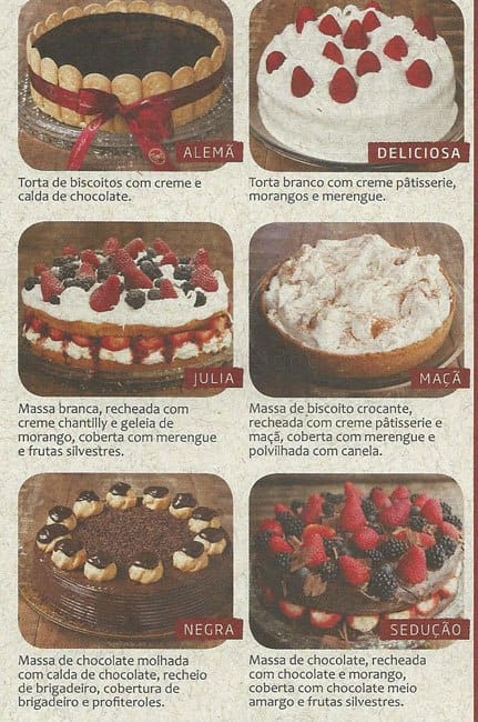 Cake & Co cardápio