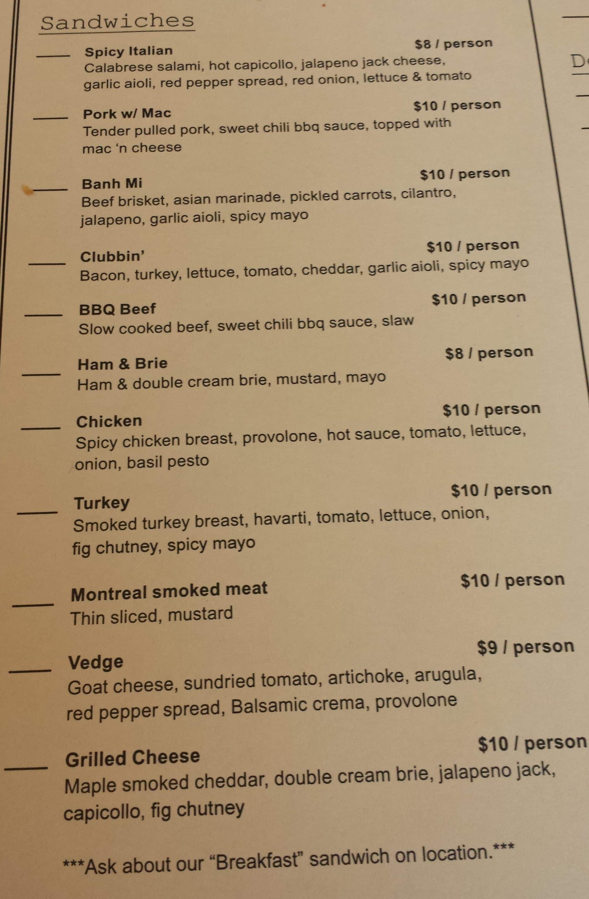 Chachi's Menu, Menu for Chachi's, Stephen Avenue, Calgary - Urbanspoon ...