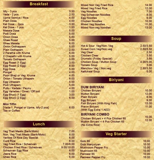 Best Quality Restaurant Menu, Menu for Best Quality Restaurant, Al