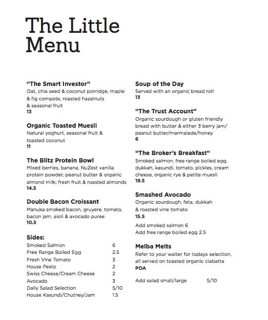 MELBA Menu, Menu for MELBA, Albert Street, Auckland Menumania/Zomato