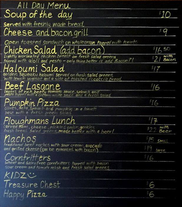 River Cottage Cafe Menu Menu For River Cottage Cafe Otaki