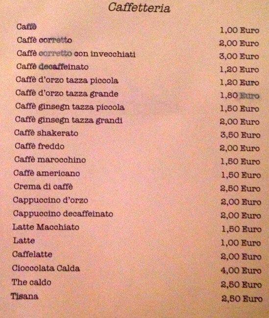 Menu di Pampero 