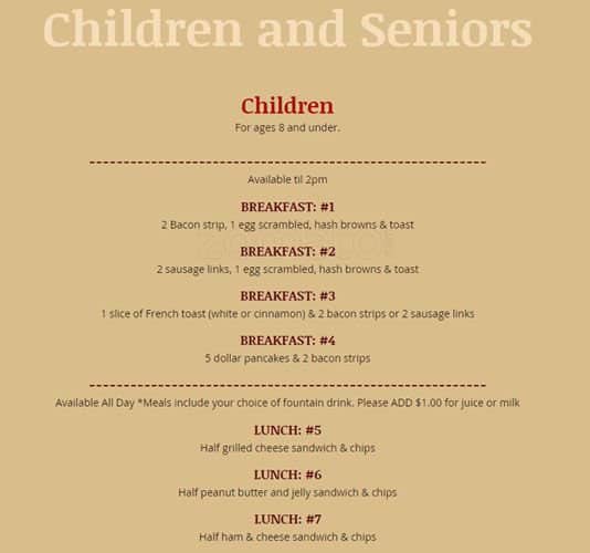 Menu at Black Diamond Bakery & Deli, Black Diamond