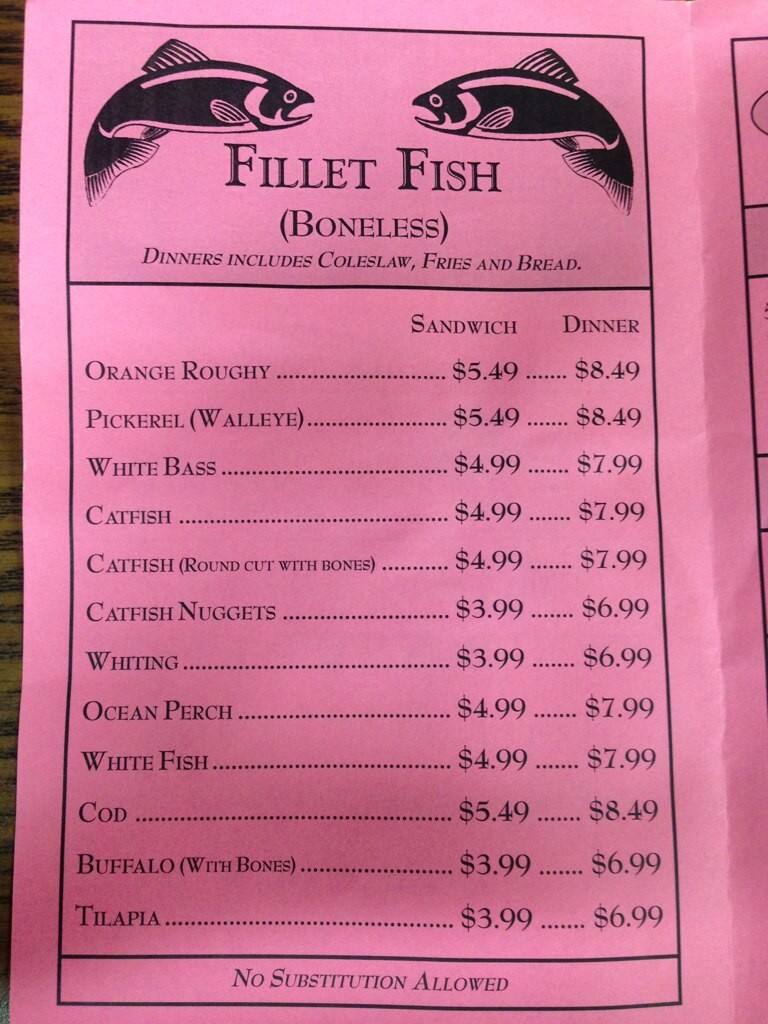 Menu at Fresh Fish & Fry Crack Chicken restaurant, Lansing