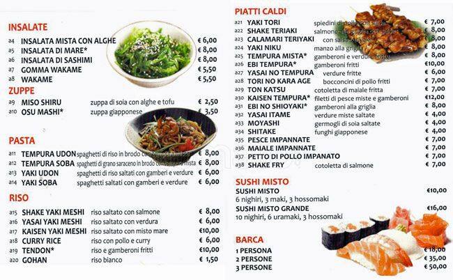 Menu di enci 