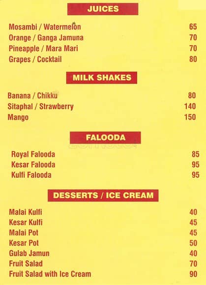 Menu At Royal Kitchen Mumbai 29 D 6   5527691362e1cf20a0f5978da480c153 