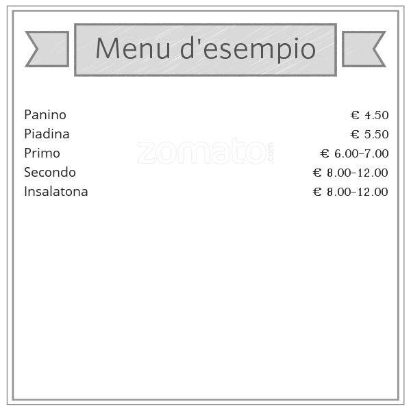 Menu di Bar Velasca 