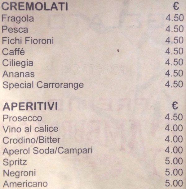 Menu di Il bistro 