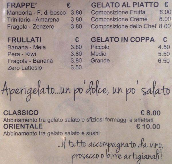 Menu di Il bistro 