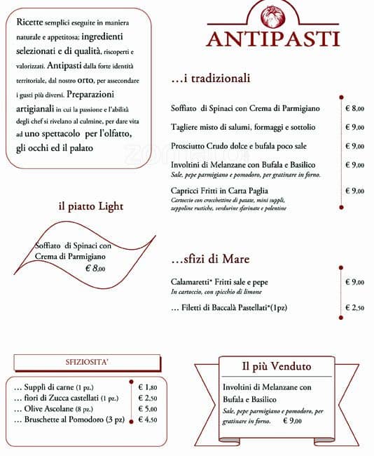 Menu da Locanda Dei Massimi ristorante, Roma Menu da Locanda Dei Massimi ristorante, Roma