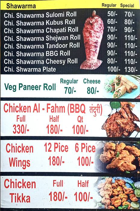 Menu of SK Grills, Satara Road, Pune