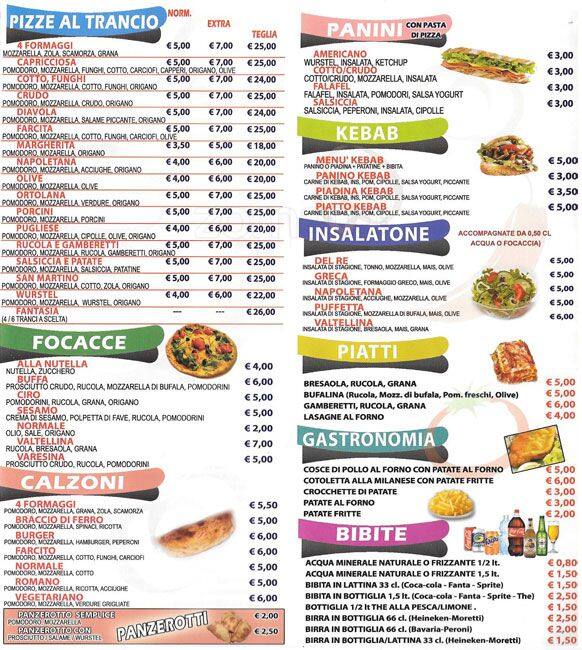 Menu di Da Ciro 