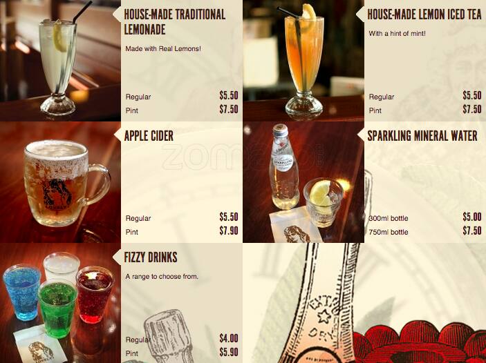 Menu at The Pancake Parlour desserts, Chadstone, Chadstone Shopping Centre