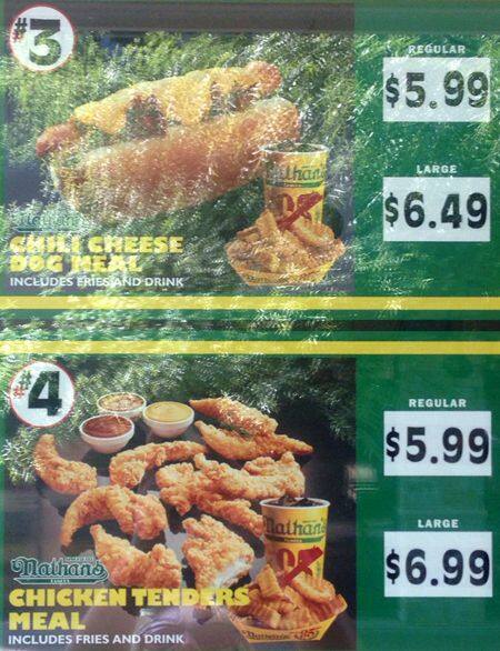 Bruster's menu