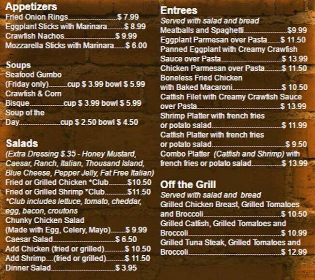Hobnobber Cafe Menu, Menu for Hobnobber Cafe, Metairie, New Orleans