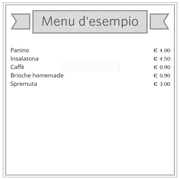 Menu di Oro Nero Caffè 