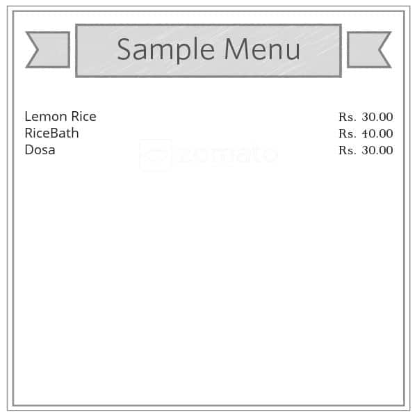 New K V Canteen menu