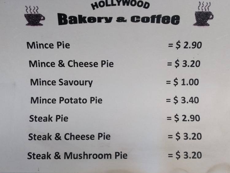 Hollywood Bakery Menu, Menu for Hollywood Bakery, Henderson, Auckland