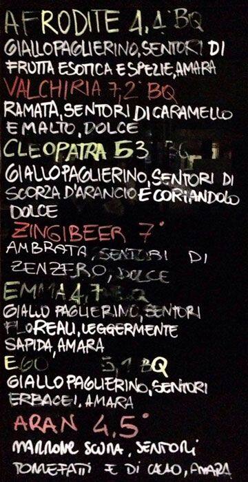 Menu di BQ - Trà Insemma 