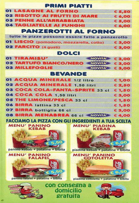 Menu di Bar Primavera 
