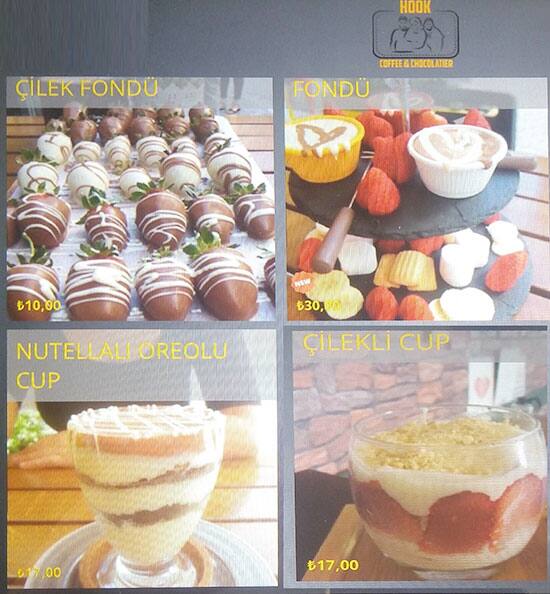 Menu at Hook Coffee, Istanbul, Çengelköy Mah. Cengeloglu Sok