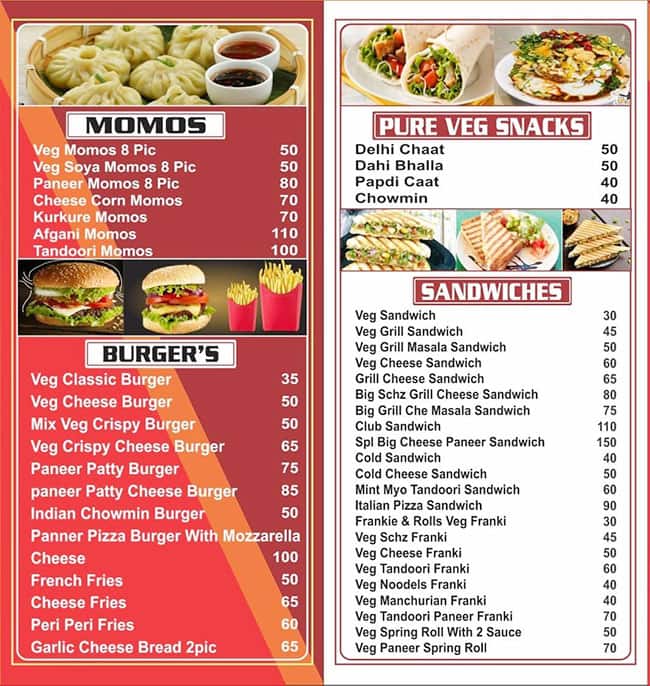 Menu of Delhi Chaat, Vasai, Mumbai