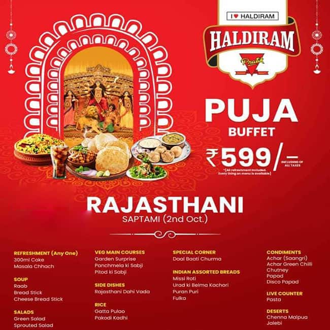 Haldiram Pratik menu