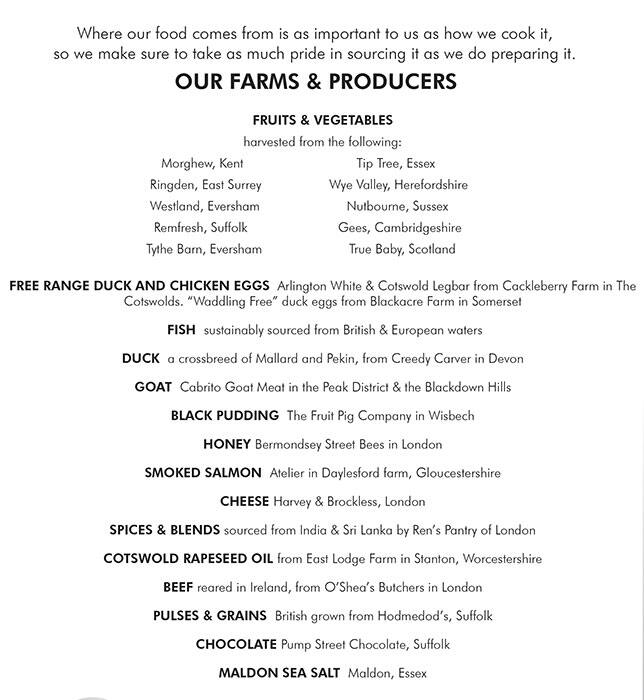 Menu at Duck & Waffle pub & bar, London, 110 Bishopsgate