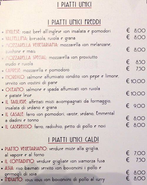 Menu di Pigato 