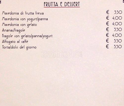 Menu di Pigato 
