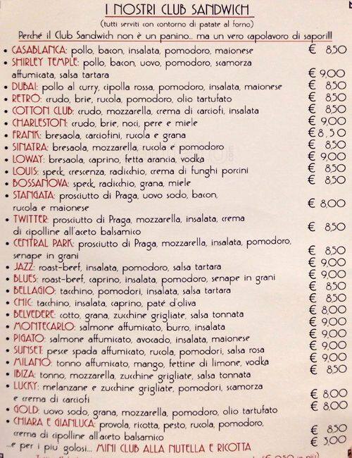 Menu di Pigato 