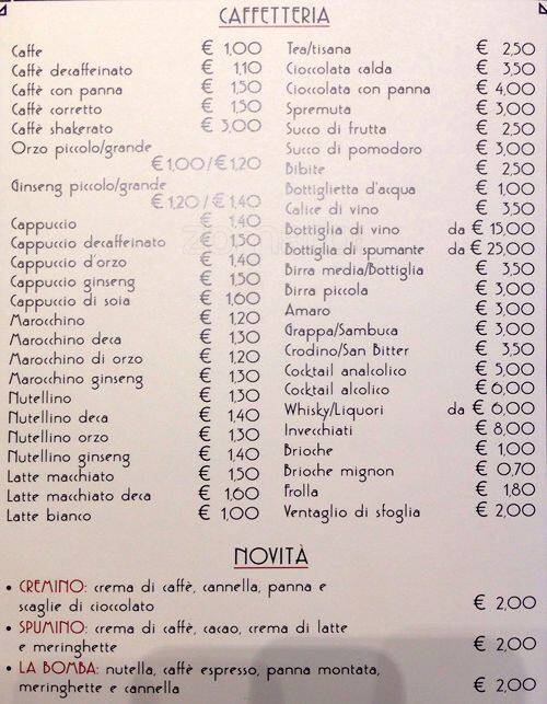 Menu di Pigato 