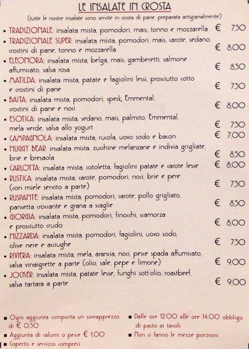 Menu di Pigato 