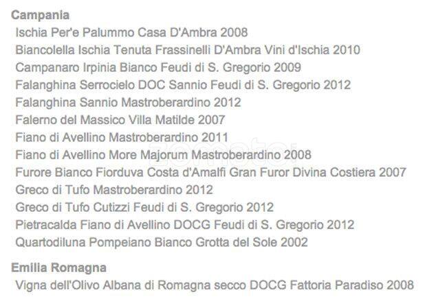 Menu di Ristorante la Veranda 