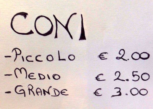Menu di Manidoro 