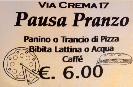 Menu di Pan Caffè 
