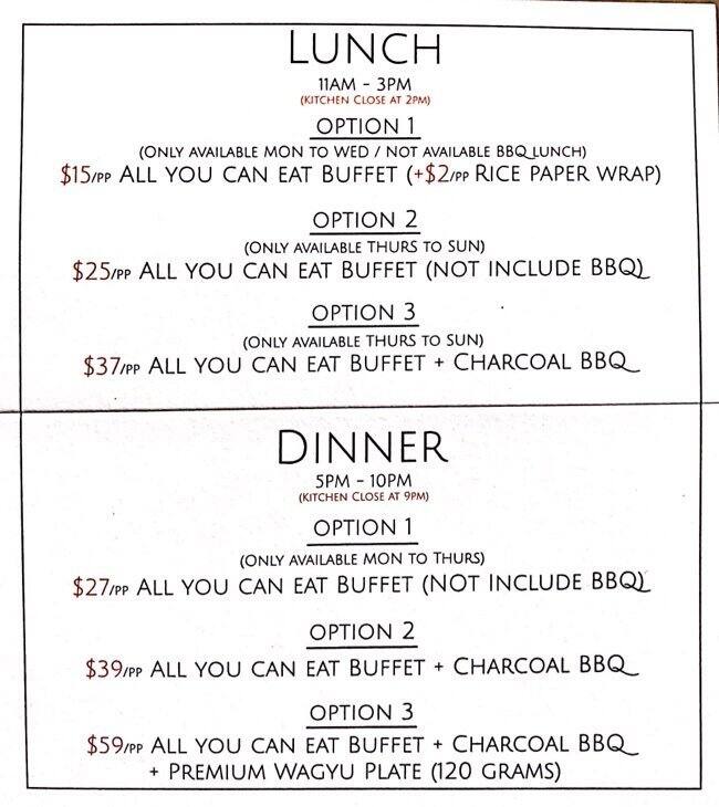 Bbq City Buffet Menu Menu For Bbq City Buffet Bankstown Sydney