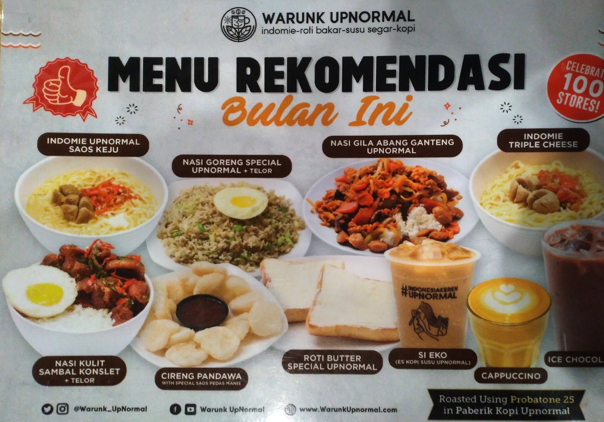 menu upnormal