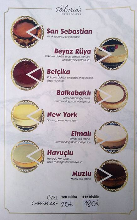 English Maria S Cheesecakes